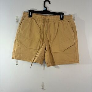 Oymyakon Khaki Shorts Utility‎ Pockets Drawstring Waist Cotton Casual Summer M